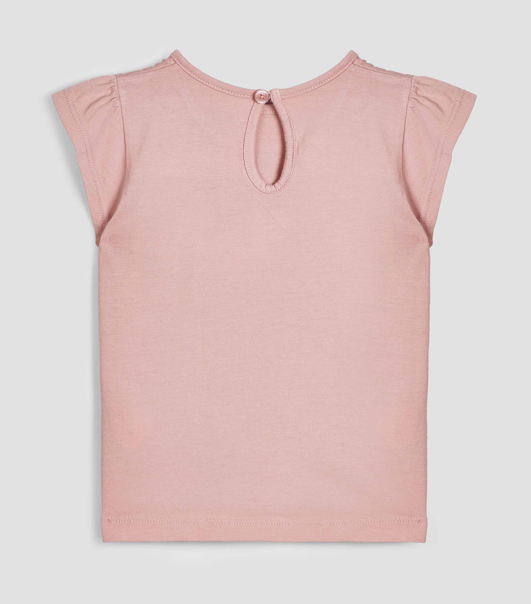 Playera cuello redondo manga corta lisa Bebé